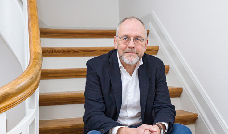 Biskop Henrik Wigh-Poulsen på sit kontor