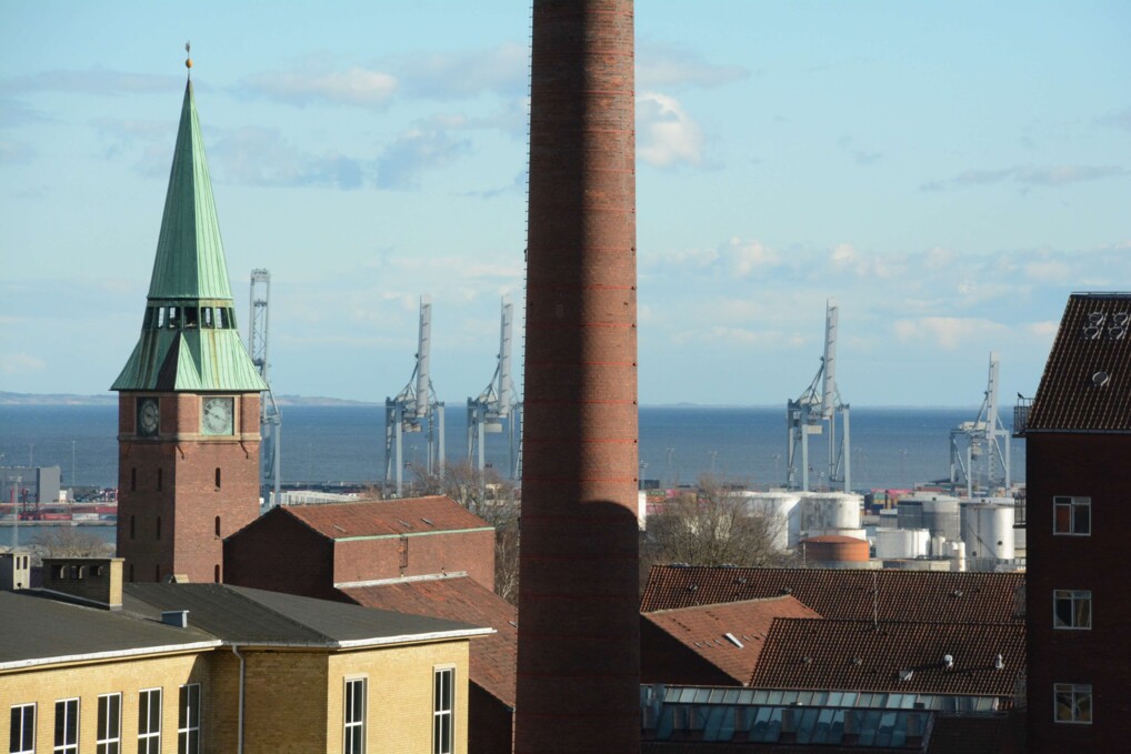 Aarhus by med domkirken i baggrunden