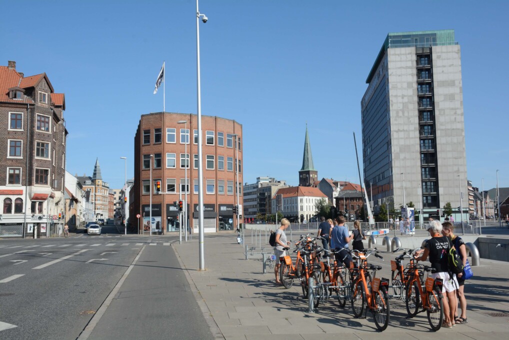 Aarhus by med domkirken i baggrunden
